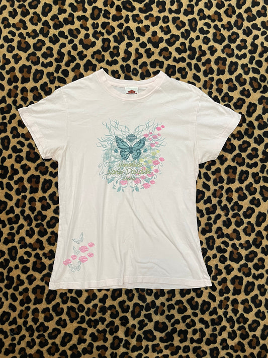harley davidson butterfly tee