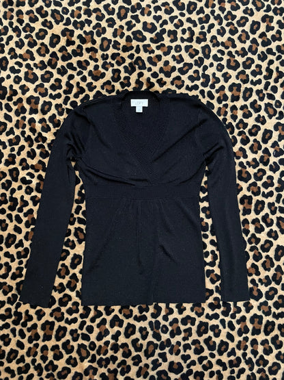 sparkly babydoll longsleeve top