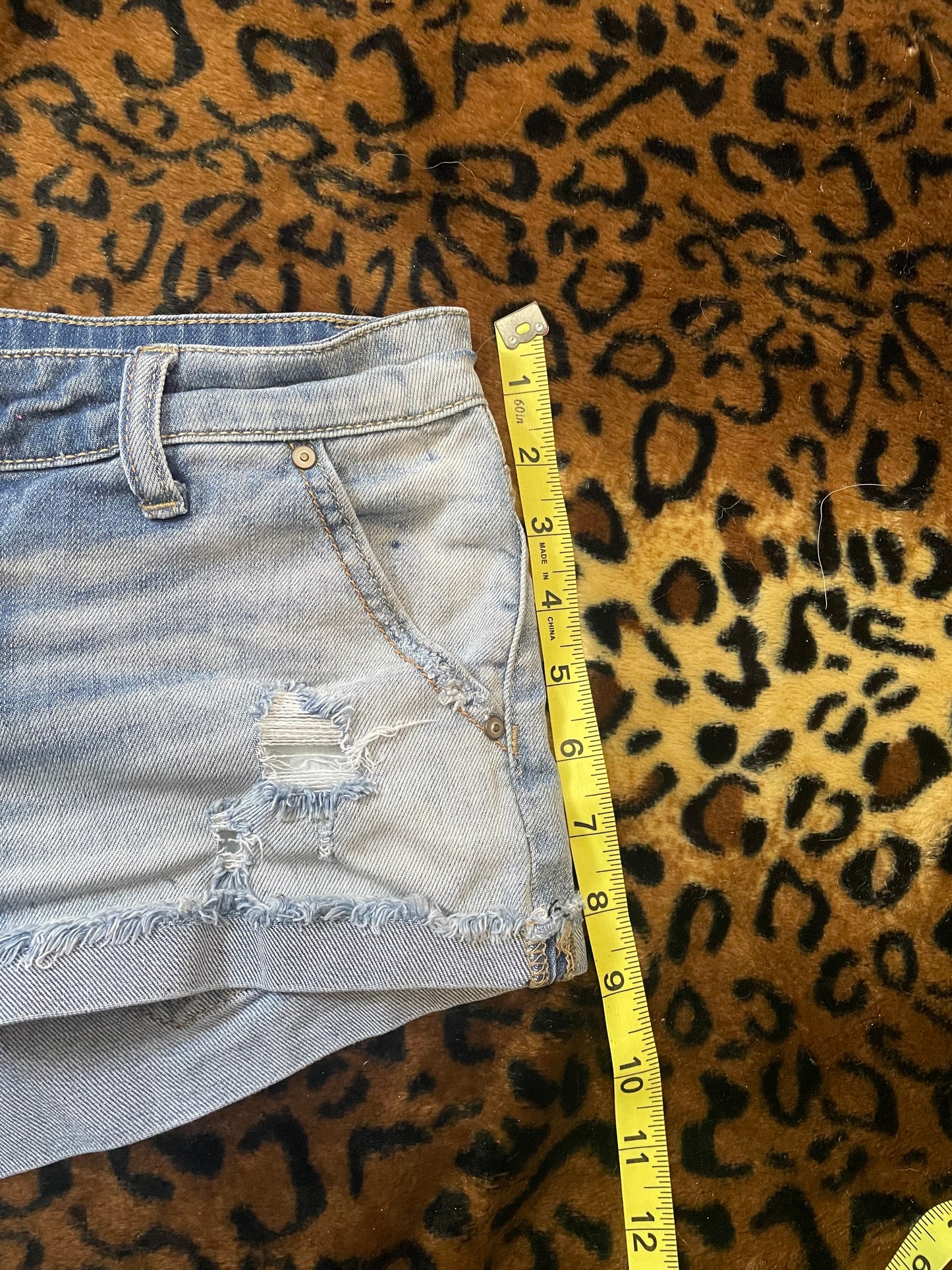 BKE lowrise denim mini shorts