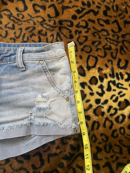 BKE lowrise denim mini shorts