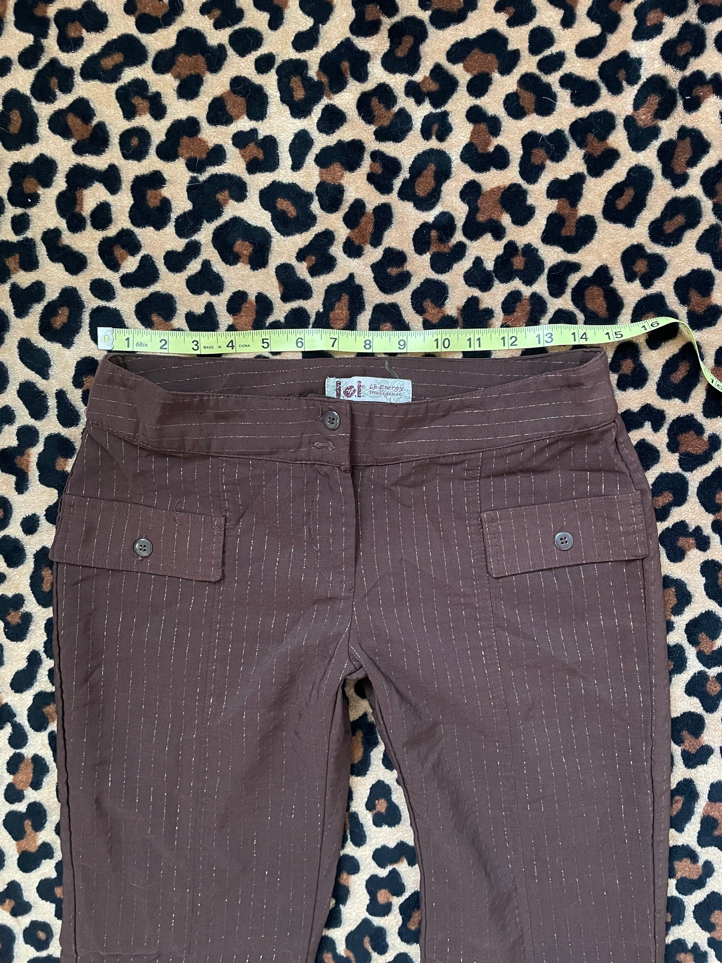 LEI pinstripe lowrise cargos