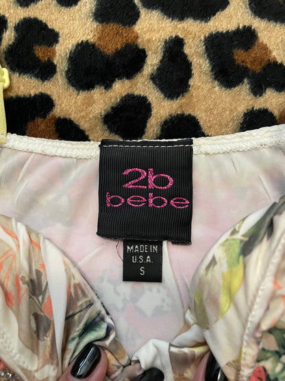 bebe floral babydoll cami