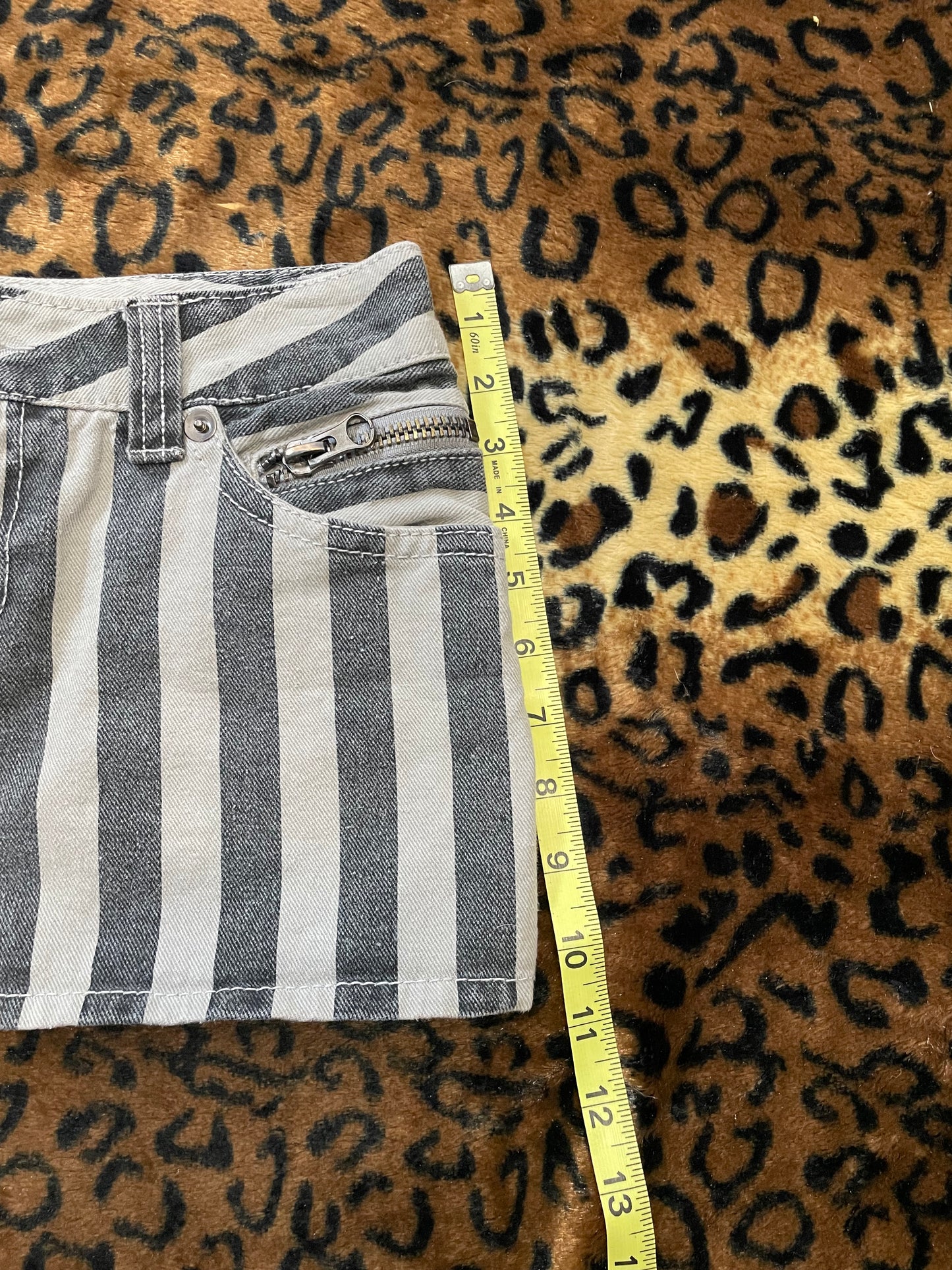 ghost of harlem striped mini skirt
