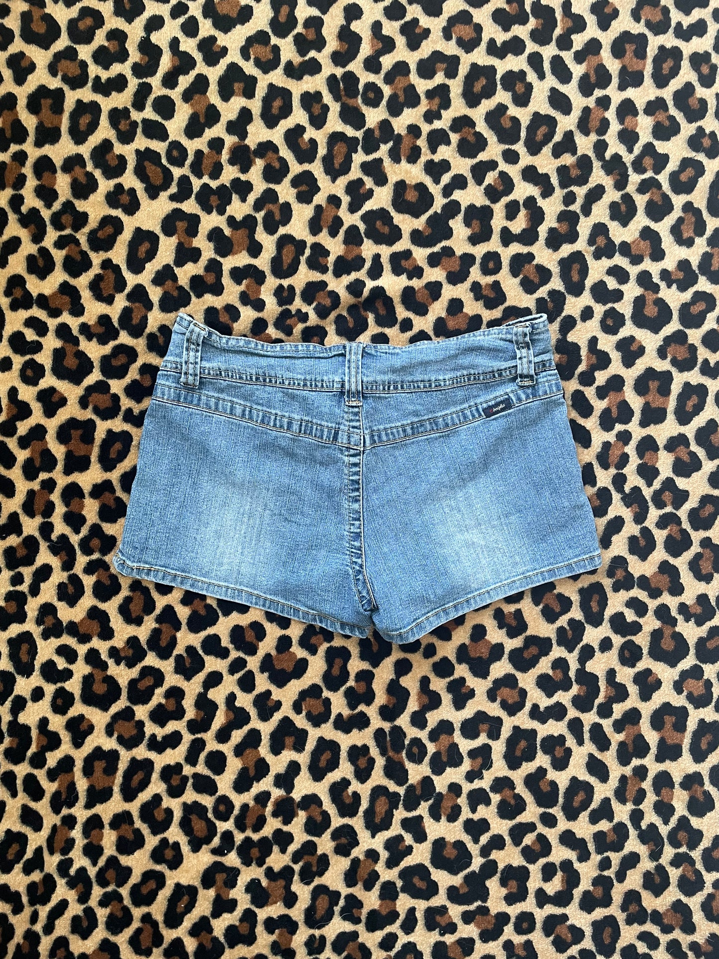 angels denim belt shorts