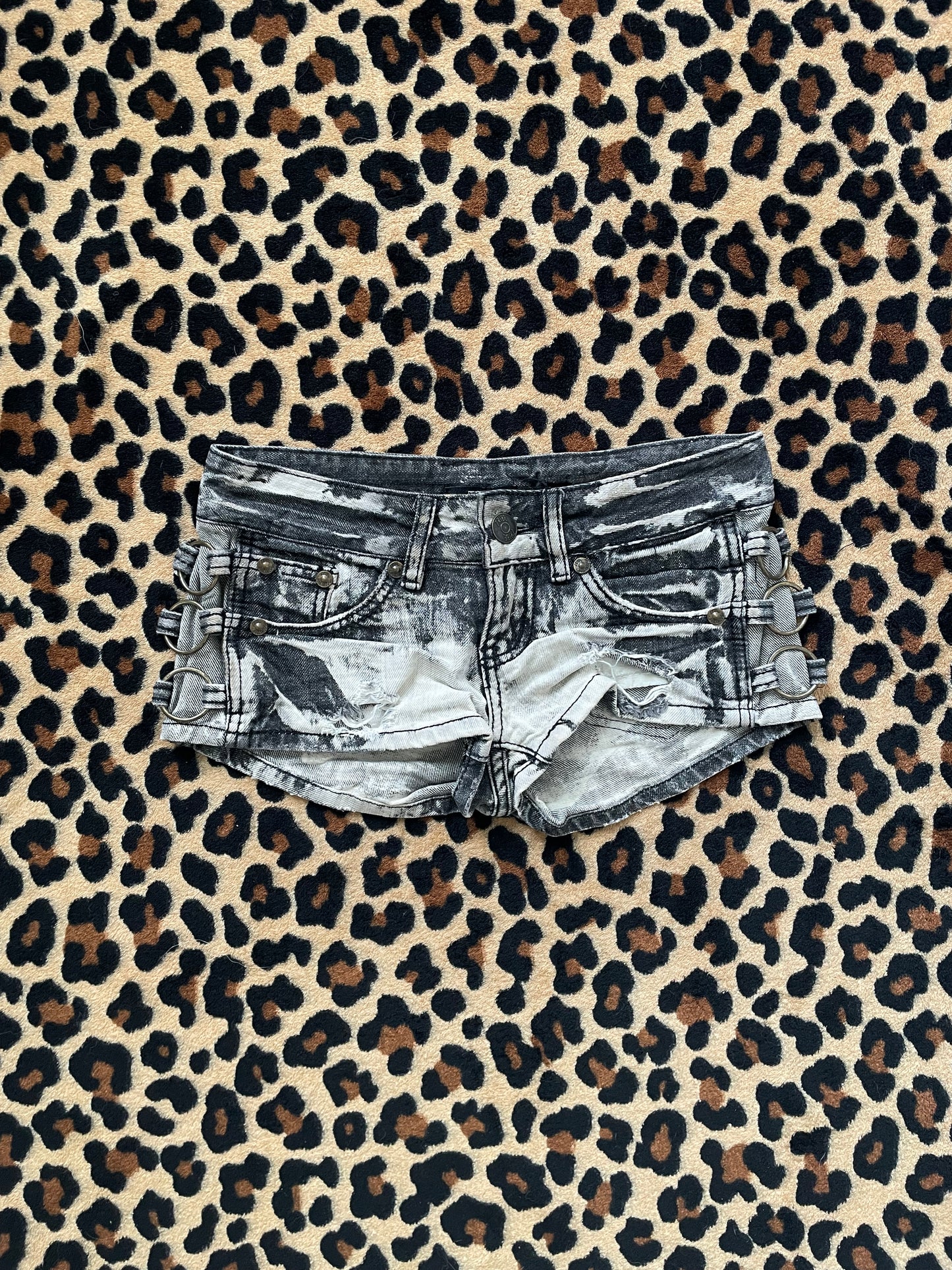 japanese denim mini shorts