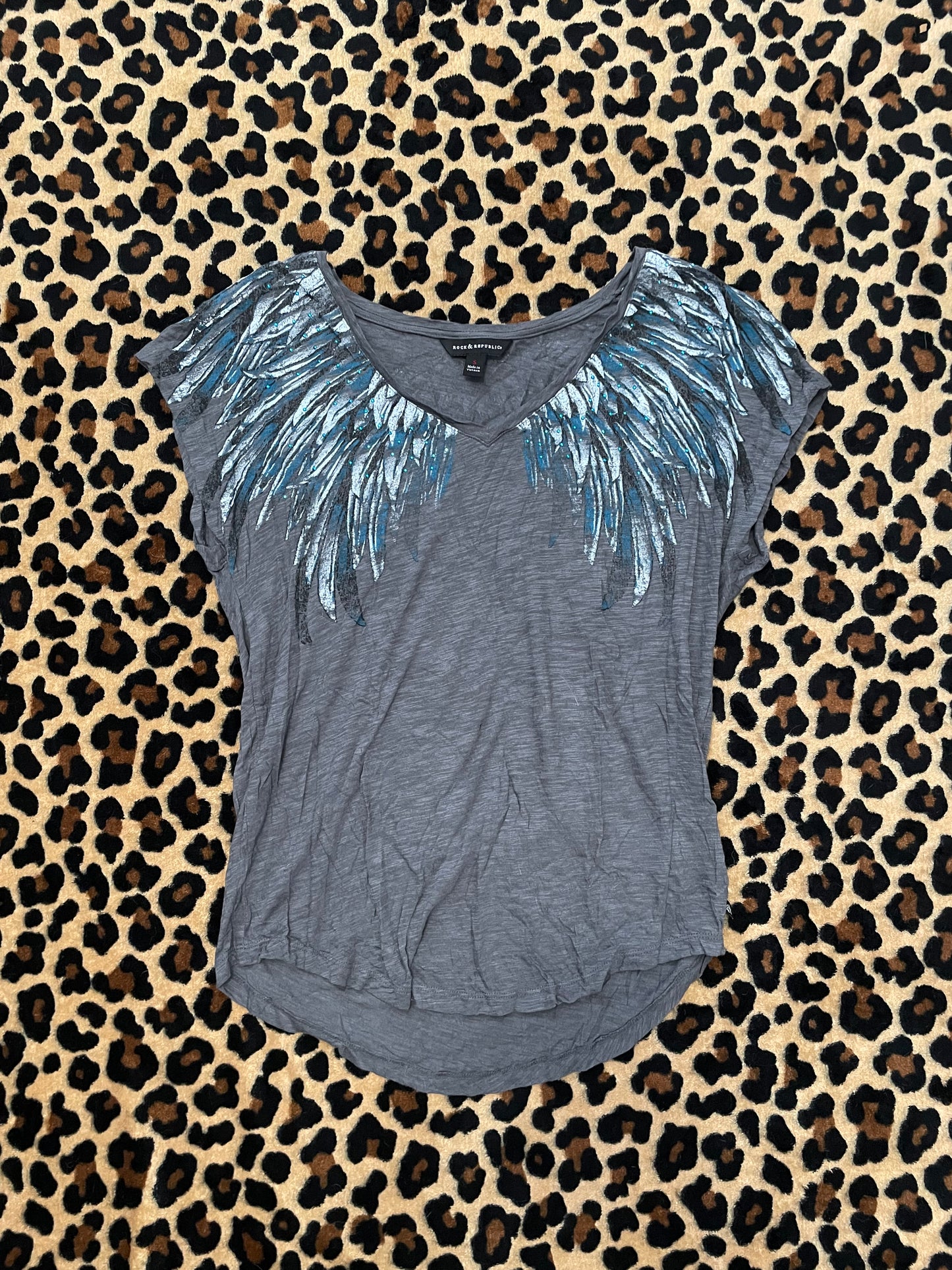 rock & republic angel wing tee