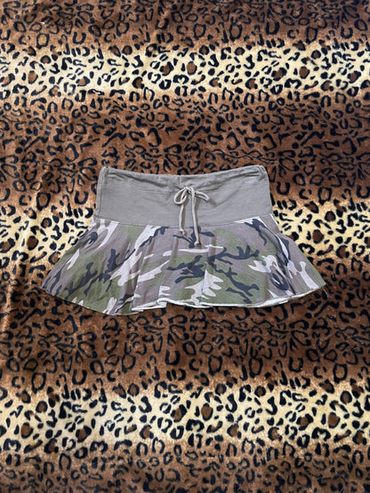 cami drawstring mini skirt