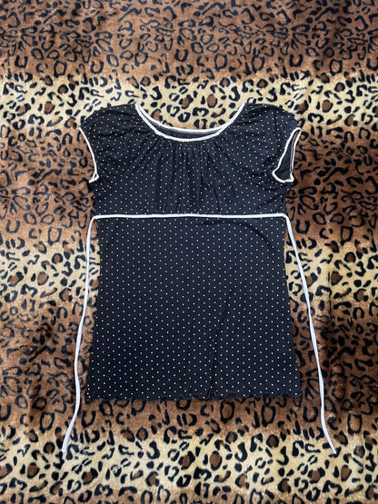 arizona polka dot babydoll shirt