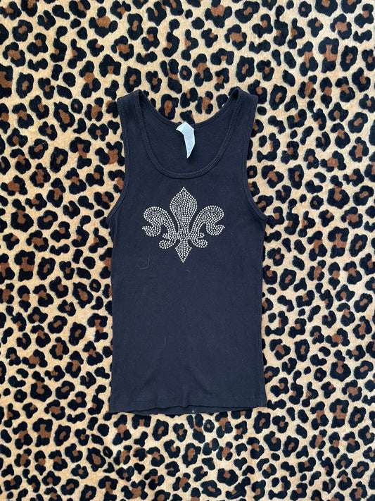 bedazzled cross tank