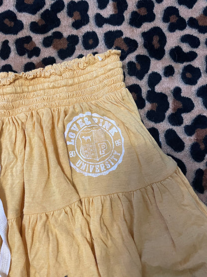 vs pink mini skirt