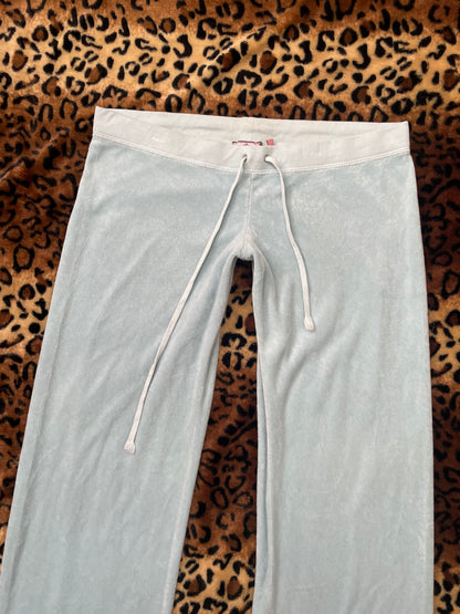 juicy couture velour low rise pants