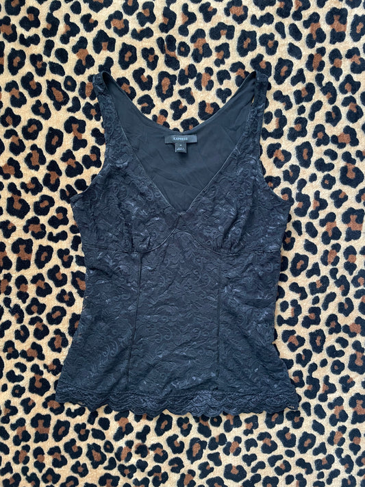 express lace babydoll tank