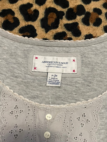 american eagle babydoll lace shirt