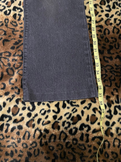 hot kiss lowrise embroidered flare jeans