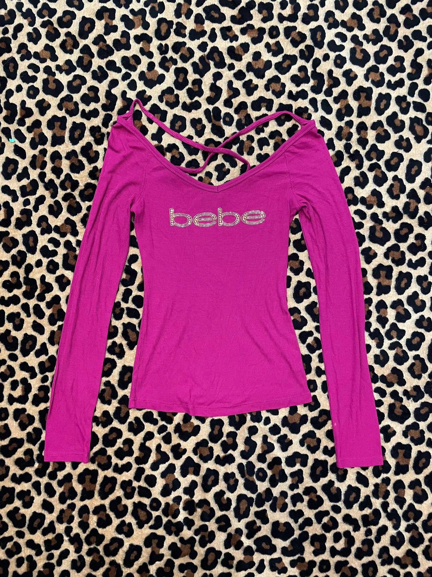 bebe bedazzled longsleeve