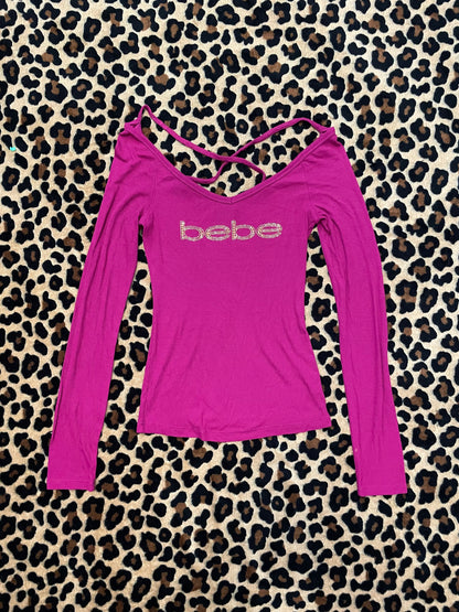 bebe bedazzled longsleeve