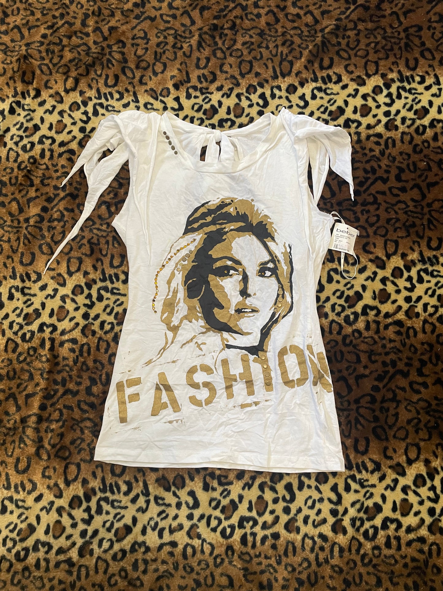 bebe NWT backless fashion tank