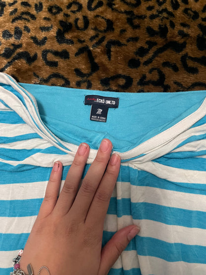 ecko unlimited striped babydoll top