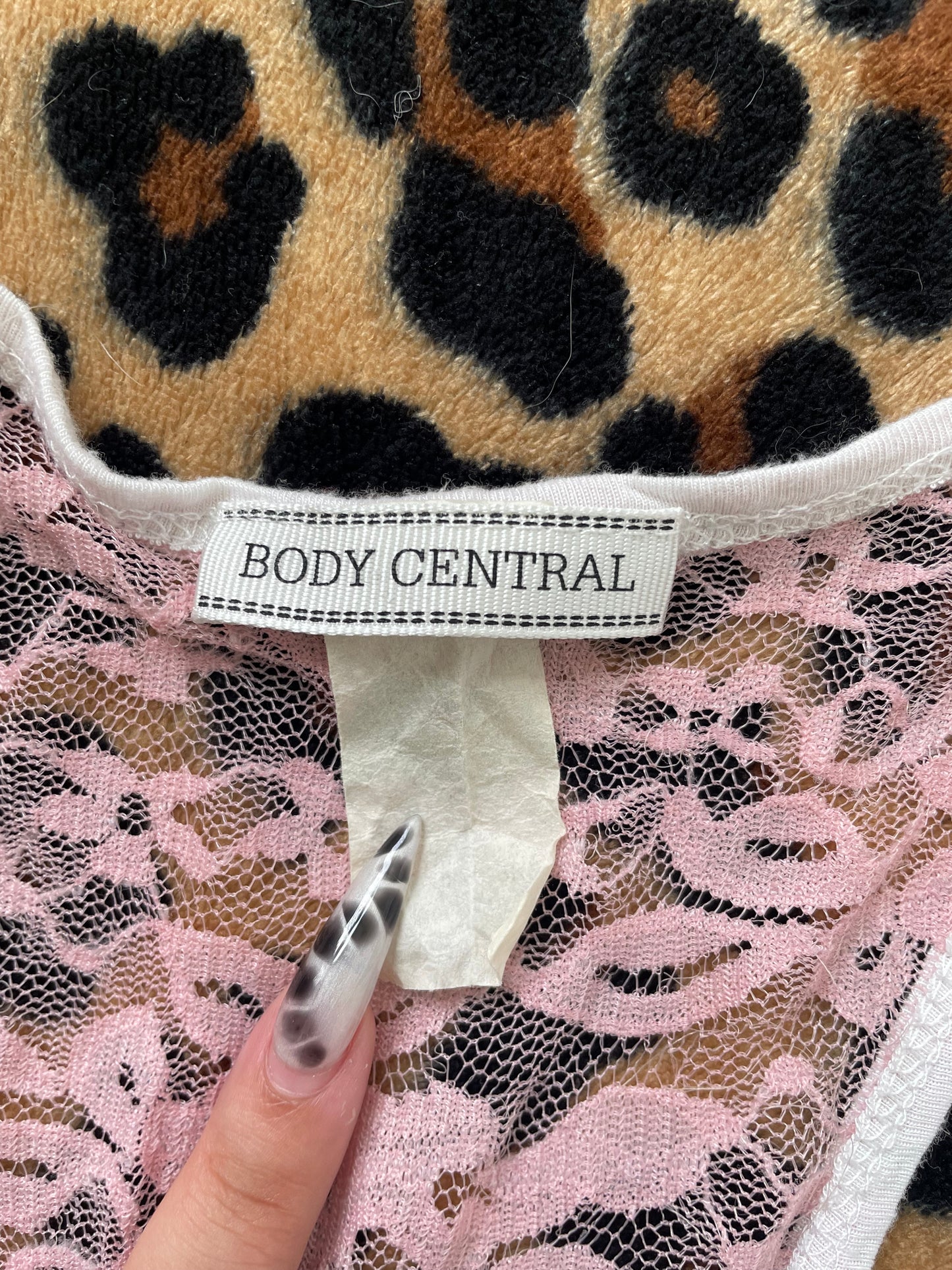 body central lace mustache tank