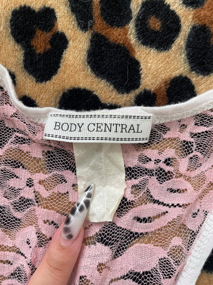body central lace mustache tank