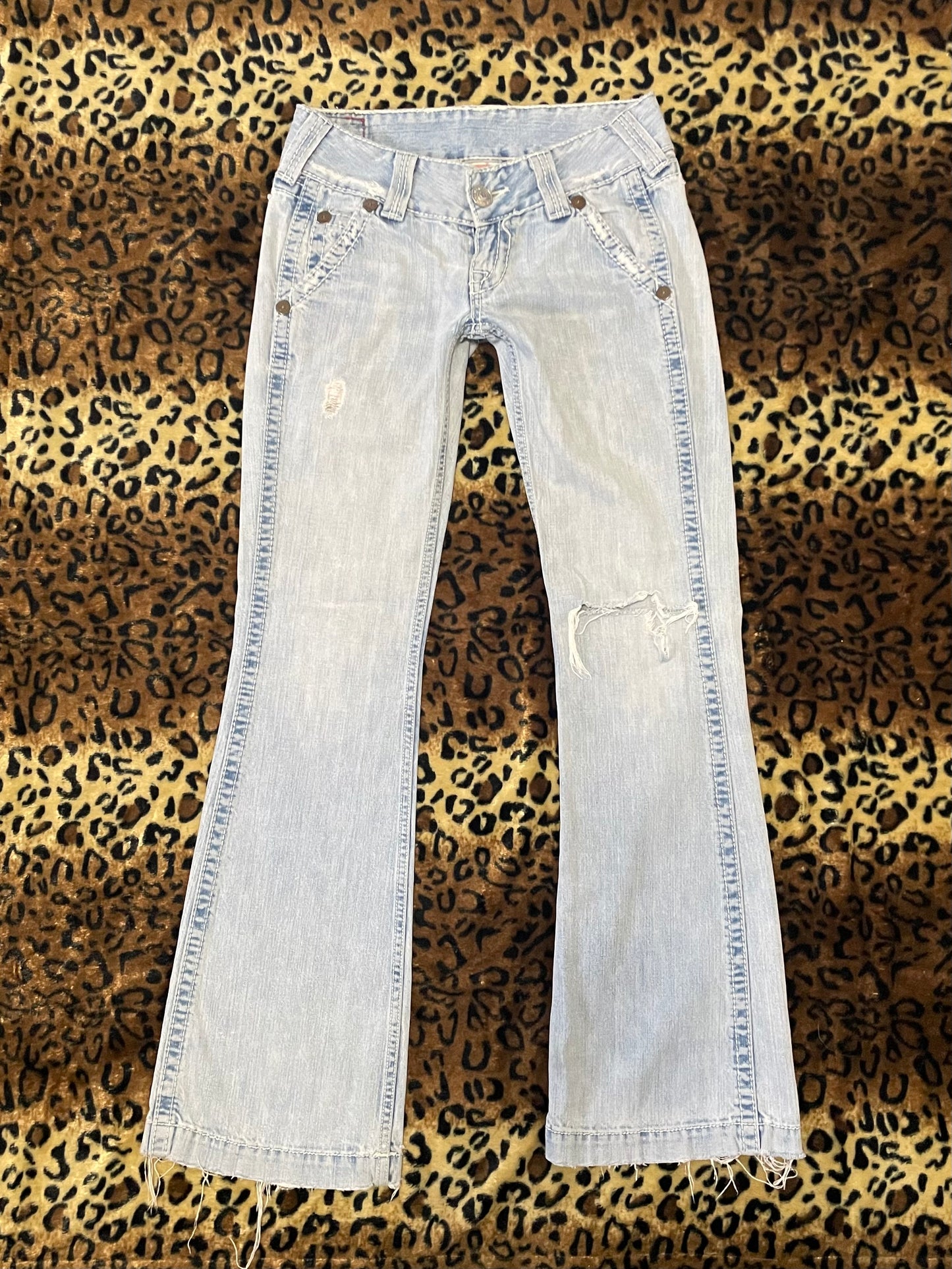 true religion lowrise flare jeans