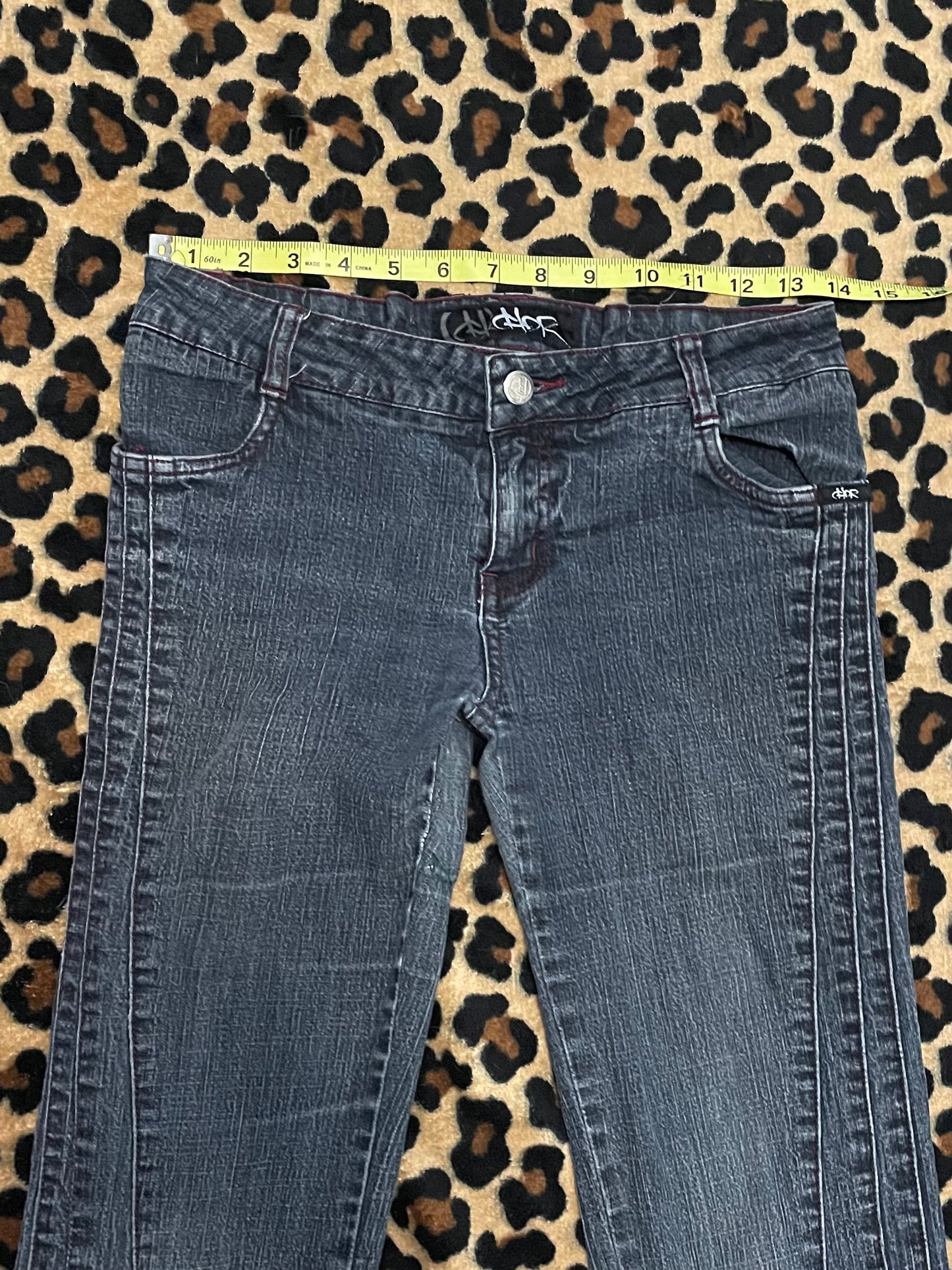 denim lowrise flare jeans