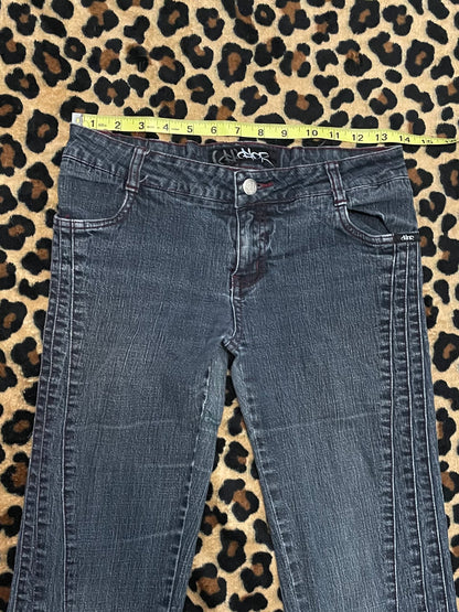 denim lowrise flare jeans