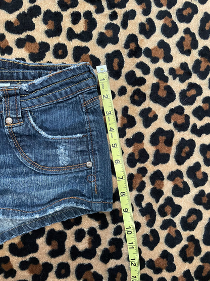 mudd lowrise denim mini shorts