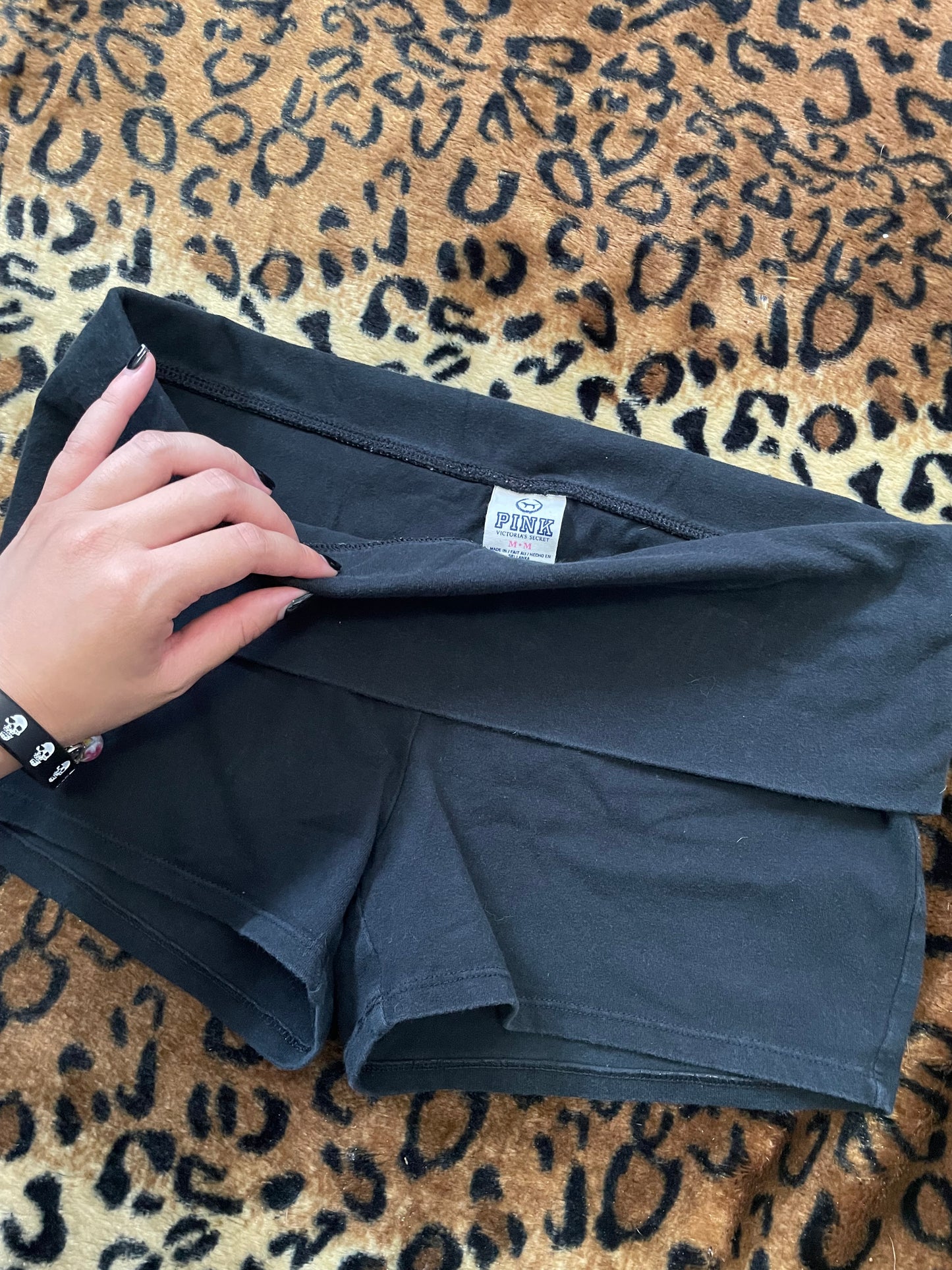 VS Pink lowrise foldover mini shorts