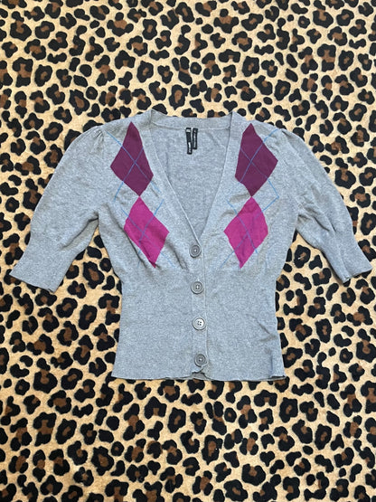 fitted cropped cardigan