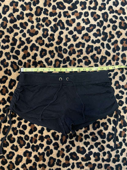 Op drawstring booty shorts
