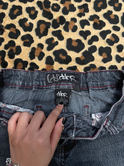 denim lowrise flare jeans