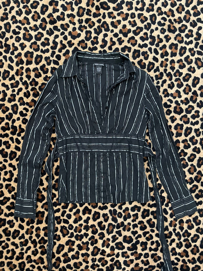 wet seal pinstripe button up