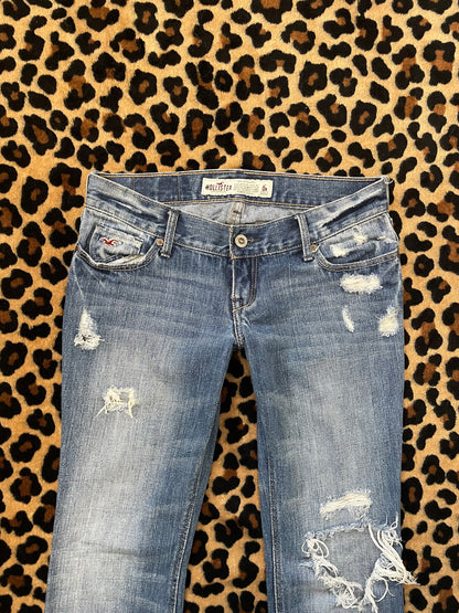 hollister lowrise flare jeans