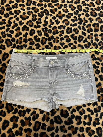 express studded mini shorts
