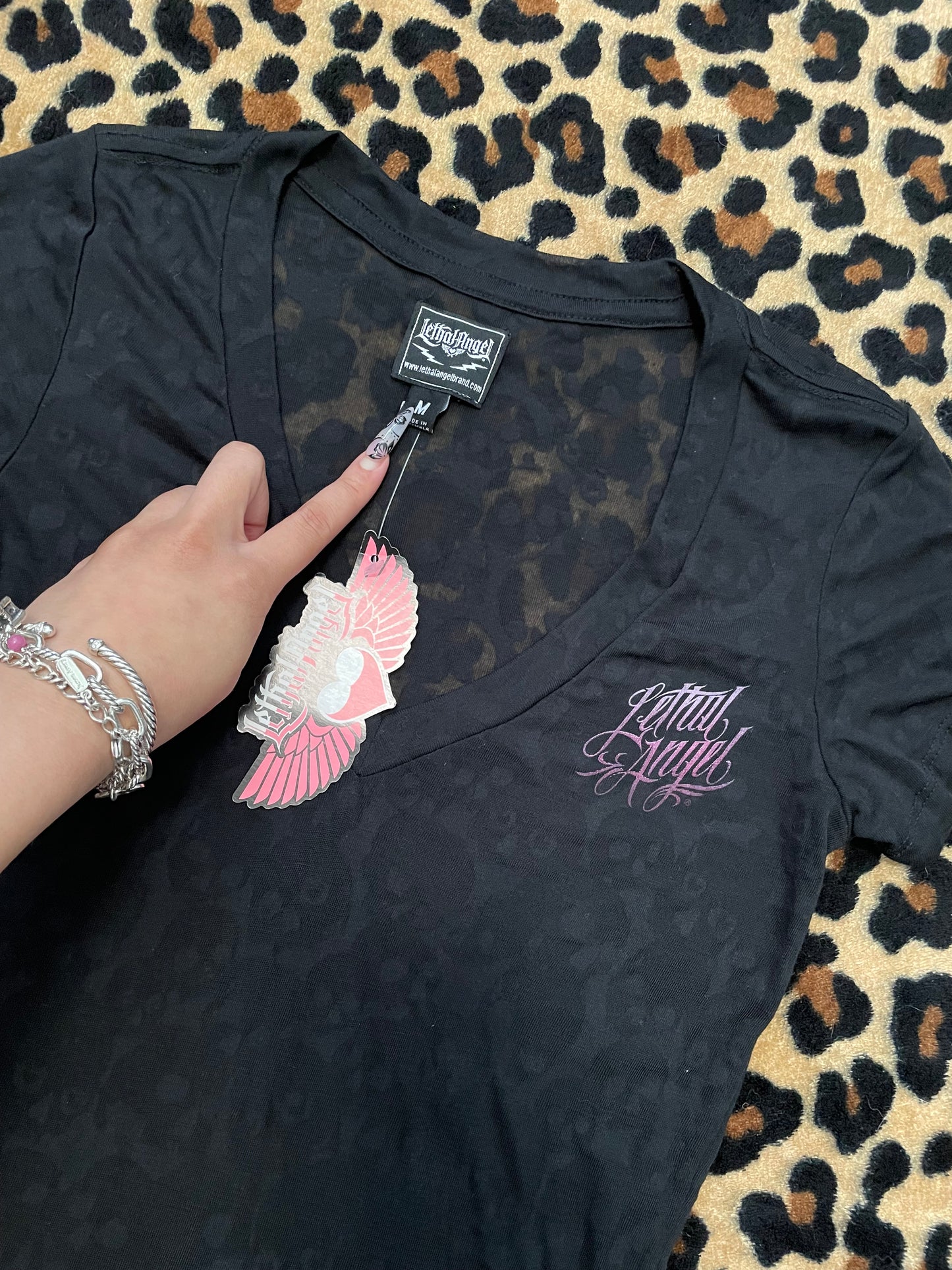 lethal angel mesh skull top