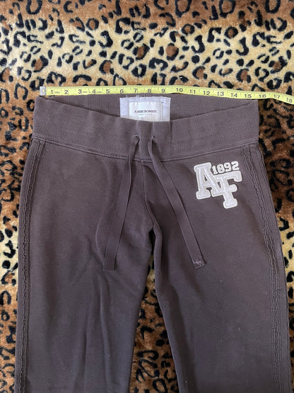 abercrombie lowrise flare sweatpants