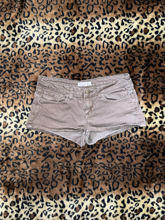 lowrise brown/green mini short