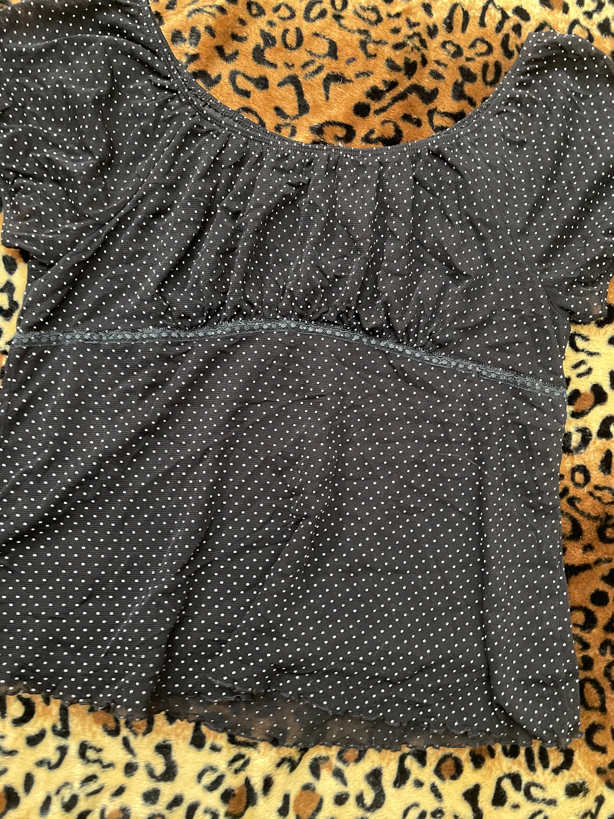 babydoll polka dot blouse