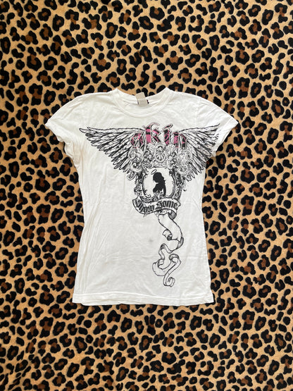 skin angel wing tee