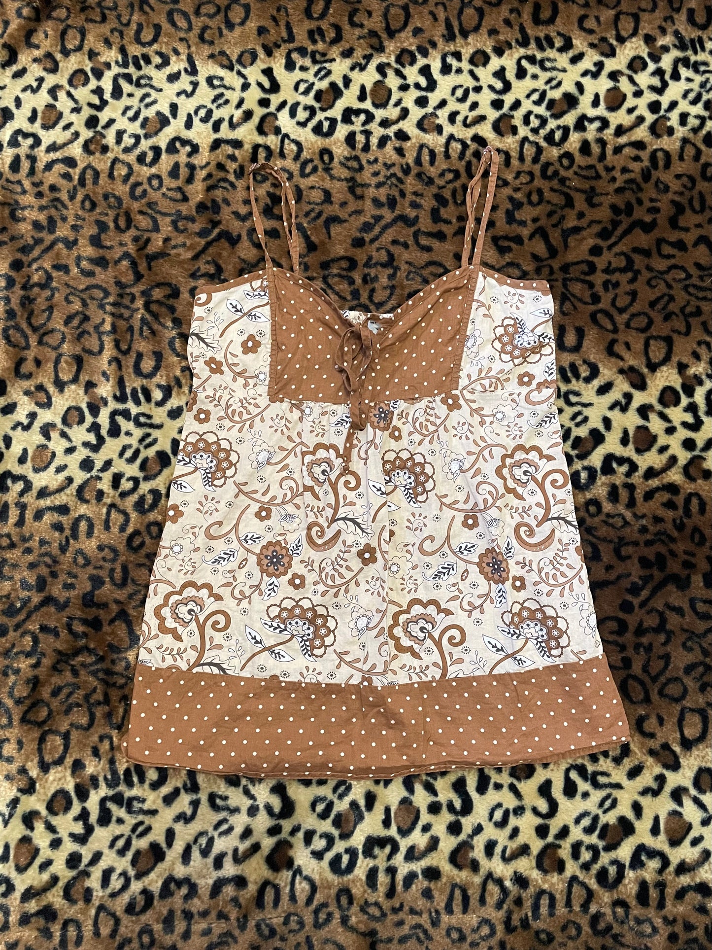 paisley babydoll tank