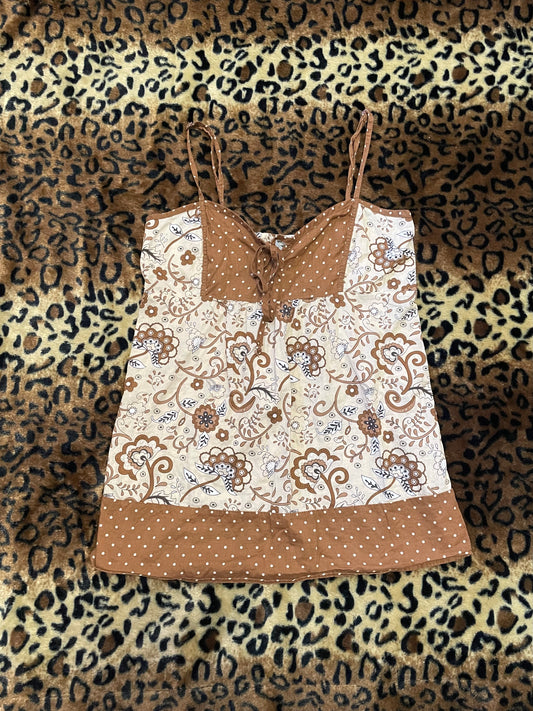paisley babydoll tank