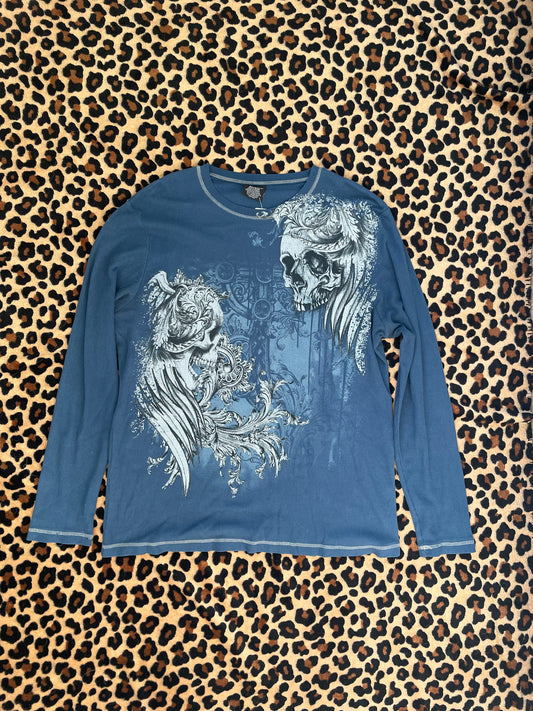 no boundaries skull longsleeve