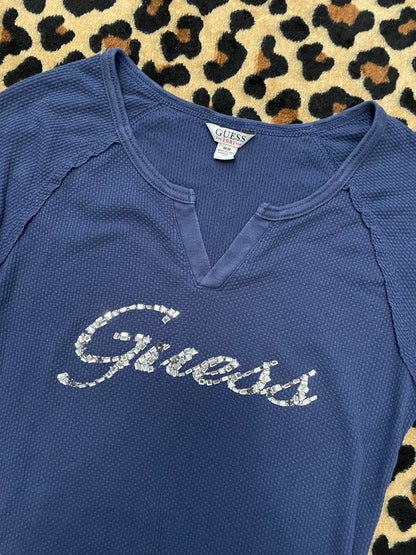 guess bedazzled longsleeve