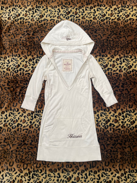 hollister fitted hood quarter sleeve shirt
