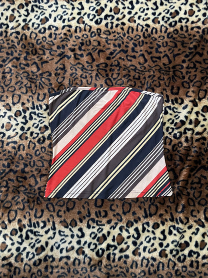 XOXO striped tube top