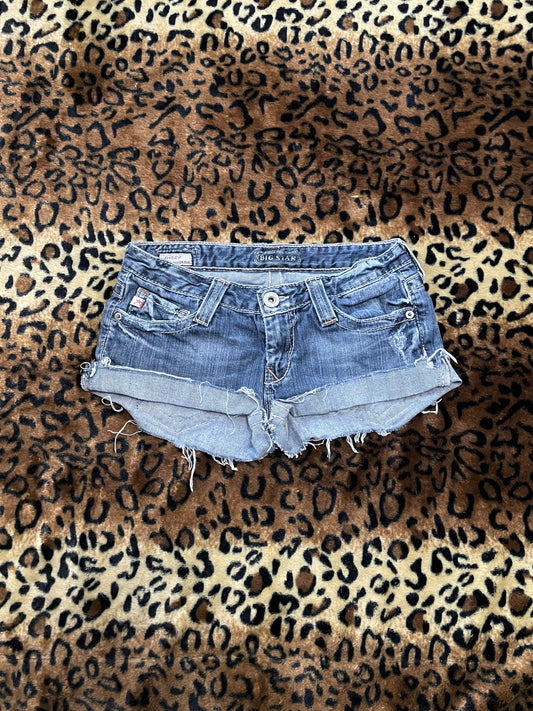 big star lowrise mini shorts