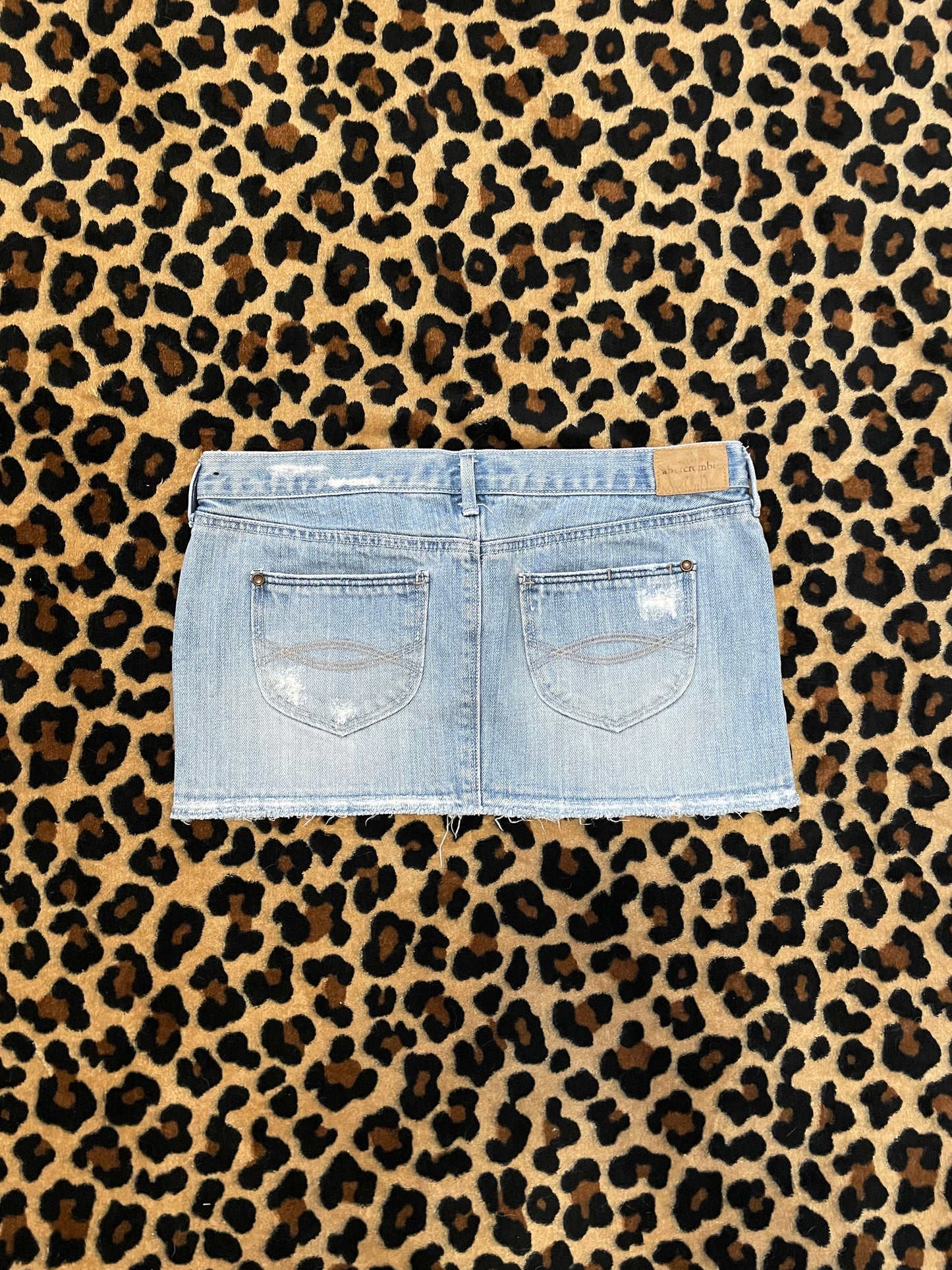 abercrombie denim mini skirt