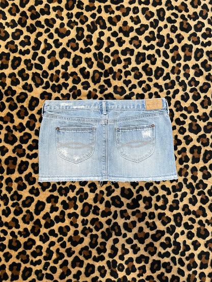 abercrombie denim mini skirt