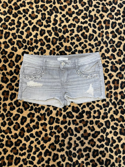 express studded mini shorts